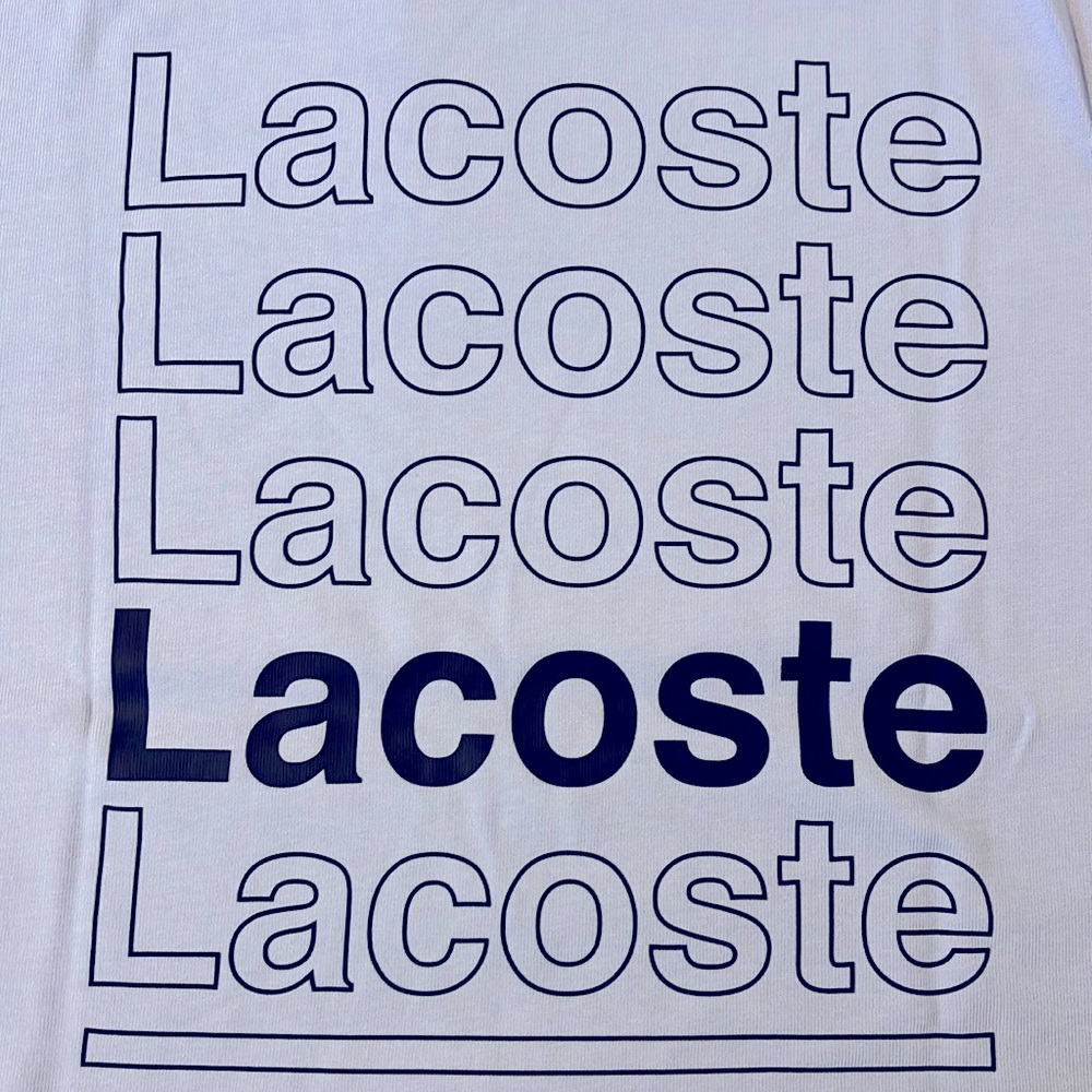 *LACOSTE* Live Loose Fit Printed Cotton T-shirt